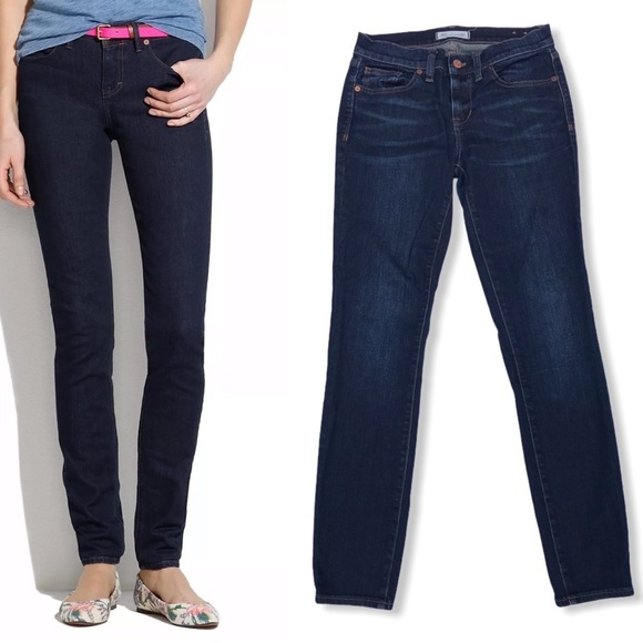 Madewell Women’s Jeans Skinny Skinny Blue Jeans Dark Wash 26 Like New - Picture 1 of 11